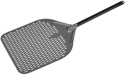 Casa Mia Perforated Pizza Peel - 16 Inch, Lightweight Aluminium Design for Perfect Pizzas