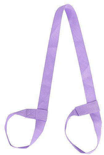 Julyue 1 Stück Verstellbare Yogamatten-Gurte Zum Tragen, Yogamatten-Tragegurt, Baumwoll-Übungsmatten-Stretchband Zum Tragen Großer Matten, Stretching-Band (Matte Nicht Im Lieferumfang(Helles Lila)