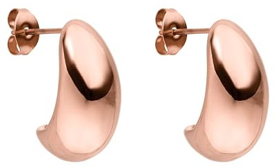 PURELEI® Drop Ohrringe (Roségold) – Tropfen Ohrringe aus langlebigem Edelstahl – Wasserfeste Damenohrringe