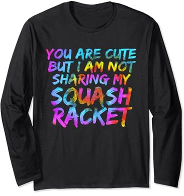 Squash Trainer Lustiger Squash Spruch Squash Spieler Langarmshirt