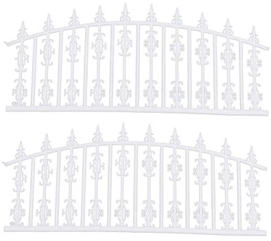 BESPORTBLE 1m Gartenzaun DIY Zaunmodell Aus Kunststoff Für Sandtisch Hofzaun Ornament Materialien Garten Zaun
