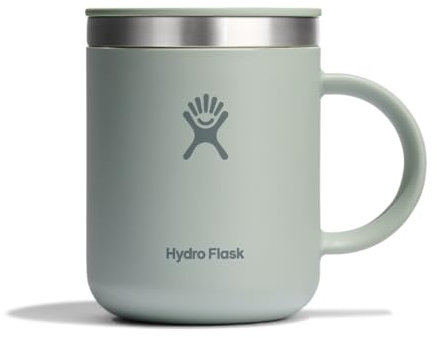 HYDRO FLASK - Coffee Mug 354 ml (12 oz) - Vacuum Insulated Stainless Steel Travel Mug with Handle and Press-In Lid - Agave