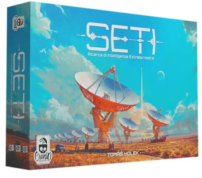 Cranio Creations - Seti - La Ricerca Dell'Intelligenza Extraterrestre - 1-4 Giocatori - 120 Min – Gioco da Tavolo per Esperti – Età 13+ - Edizione in Lingua Italiana
