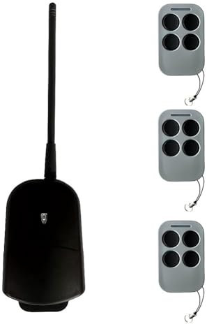 yomoe Receptor de Control Remoto de Puerta de Garaje Universal de 2 Canales de 433,92 MHz, Interruptor de 433 MHz, CC, CA, 12 V, 24 V, Módulo de Relé de 2 Canales