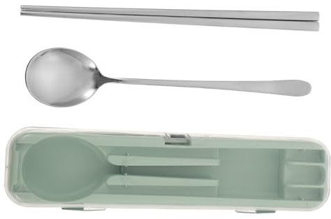 WEKADRIN Cubiertos Portátiles Acero Inoxidable Cucharas para Acampar Vajilla Hogar Artículos Camping