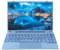 NOTODD Ordenador Portátil Win 11 Pro Celeron N5095 PC Portátil 14 Pulgadas (8GB LPDDR4 RAM 256GB SSD Laptop), Portatiles Convertible 180°, 5G WiFi, 1920 * 1200, Protege el Teclado Español - Blue