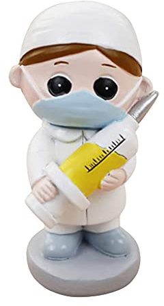 Figur aus Kunstharz, Krankenschwester-Arzt, Schreibtischdekoration, Themenparty, Krankenschwester, Abschlussfeier
