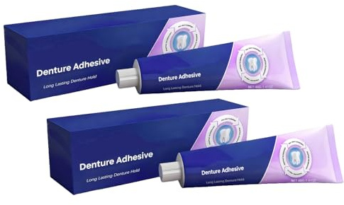 Thermoplastischer Haftkleber für Zahnprothesen, langanhaltende Haftung der Prothese, Thermoplastische Haftcreme für Zahnprothesen, praktischer Zahnkleber für die Zähne, verbessert die Passform (2pcs)