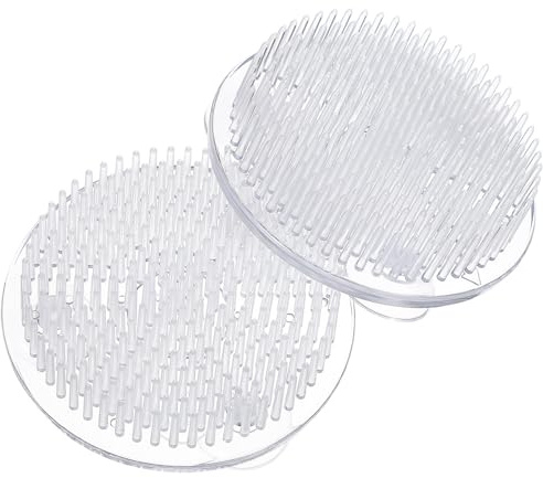 FUNOMOCYA 2 Pièces Lot de Supports à Fleurs Plastique Transparent avec Ventouses Grille Flexible pour Vases Outils Arrangement Floral Faciles à Utiliser