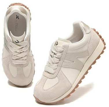 somiliss Baskets pour femme - Chaussures de santé confortables avec bout large et semelle antidérapante - Semelle intérieure amovible avec soutien de la voûte plantaire - Chaussures de sport tendance
