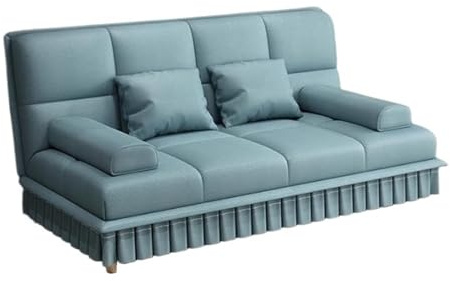 Modern Dubbel användning Multifunktionell hopfällbar bäddsoffa, liten lägenhetsdesign, vardagsrum Sovfåtölj(Green)