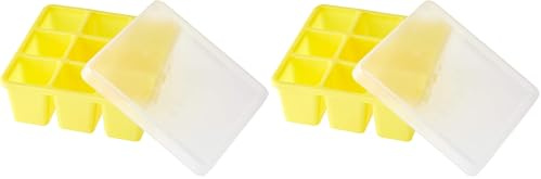 NUK Fresh Foods Gefrierform Babynahrung | zum Einfrieren von Babynahrung | neun Portionen à 60 ml | einzeln auftaubar | BPA frei (Packung mit 2)
