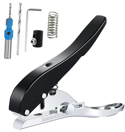 Pinze per punzonatura manuale con bordi da 8 mm/10 mm, strumento di punzonatura per fogli di carta in PVC per fori per mascheratura di fori in metallo