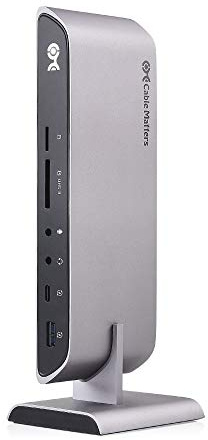 Cable Matters Dual Monitor USB C Dock (Docking Station) for MacBook Pro with Dual 4K HDMI and 80W Laptop Charging (USB-C and Thunderbolt 3 Port Compatible)