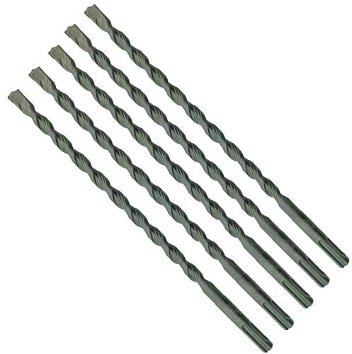 SabreCut 5pcs SDSD10_5 10mm x 310mm PGM Approved SDS+ Drill Bits | PGM approved carbide tip and reinforced chrome vanadium core drill stone, concrete and brick with long service life