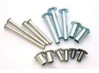 1/8 X 1-1/4 X 7/32 Oval Head SEMI-Tubular Steel Rivets ZINC Plated_100 pcs Box