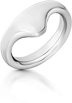 Ergonomischer Eichelring Penisring Cockring medizinischer Edelstahl Cock Ring Penis Eichel Intimschmuck Metall Hodenring Rund Pennisring Erotik Spielzeug Männer (BS-166)(Innen(Ø): 28mm)