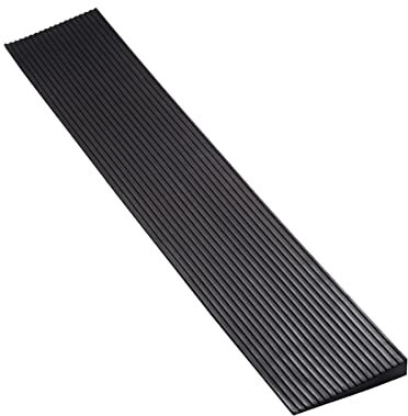 FTsolid Türschwellenrampe 2,5cm Rollstuhlrampe Gummirampe Auffahrrampe Schwellenrampe Bordsteinrampe für Rollstuhl, Kinderwagen, Rollator oder e Scooter