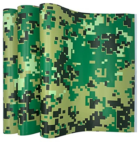 Cozylkx 30 cm × 100 cm Vinylfolie Camouflage Für Auto Motorrad Digital Mosaic Camo wasserdichte Autolackschutzfolie,Grün