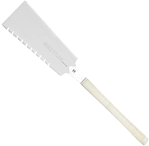 DICTUM Japansäge Ryoba Arashi 270 mm – Original Zugsäge für Bau- & Nassholz | Profi Saw mit Trapez- / Dreiecksverzahnung, Spanlücken & Traditional Grip | Präzise Handsäge & Holzsäge