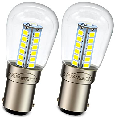 Ruiandsion Lampadina LED Ba15d AC 220V B15 Baionetta LED Bianca Bulbo Trasparente Sostituzione per Candele, Lampade Elettrodomestici, Plafoniere Luci Decorative (Confezione da 2)