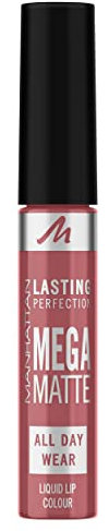 Manhattan Lasting Perfection Mega Matte Liquid Lip Color, Fb. 210 Central Pink