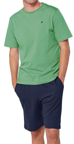 The Essentials Wardrobe Mens Pyjamas Shorty Short Sleeve Set Nightwear Pjs Loungewear Cotton Size S-4XL
