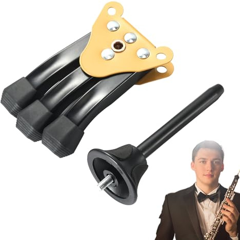 Supporto pieghevole per oboe, treppiede, robusto, stabile, portatile, pieghevole, per oboe, flauto, clarinetto, sassofono dritto
