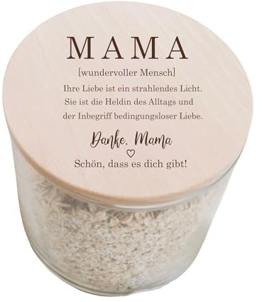 KT-Schmuckdesign Vorratsglas 530ml Definition Mama - Aufbewahrungsglas Geschenkidee Keksdose Vorratsbehälter Muttertag