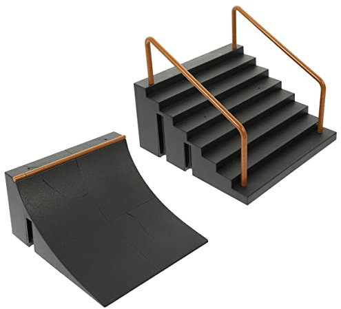 ORFOFE 2stücke Finger Skateboard Rampen Aus Kunststoff Für Skatepark Fingerboard-hindernisse Als Spielzeug Zum Reduzieren Von Lerndruck Fingersport-zubehör Für Junge Mädchen