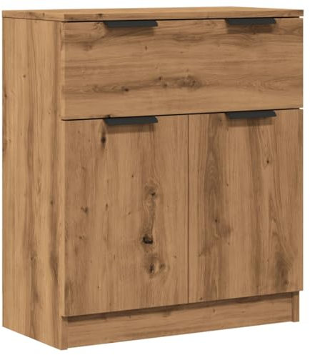 vidaXL Sideboard, Kommode mit Stauraum, Anrichte Schrank für Wohnzimmer, Beistellschrank Mehrzweckschrank, Artisan-Eiche Holzwerkstoff