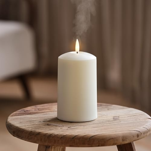 Lights4fun TruGlow Air Tragbare LED Stumpenkerze Ätherisches Öl Diffusor Fernbedienung & Timer - USB Wiederaufladbarer Diffusor für Weihnachten, Geburtstage, Wellness Geschenke & Home Decor