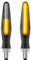 2 Piezas Intermitentes Moto Homologados LED 12V Universales, Luz Señal de Giro Ámbar con 12 LED, Luz Estroboscópica Impermeable para Motocicleta Scooter Bicicleta Coche Indicador Señalización Compacto