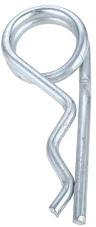 R-Clips aus Edelstahl, 20-1 stücke Doppel Ring Splint R-clips Frühling Stahl Halte 50-160mm for Anhänger Lkw Fracht Boot RV Bauernhof Rasen Garten(6x120mm 1pcs)