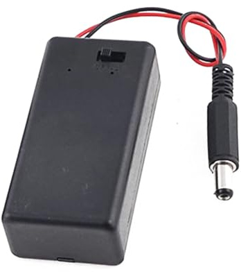 HIAKDOFT 2pezzi Porta Batterie Con Coperchio e Interruttore Scorrimento Da Custodie Leggere Con Clip Molla Box Porta Pile Ricaricabile Per Uso Portatile