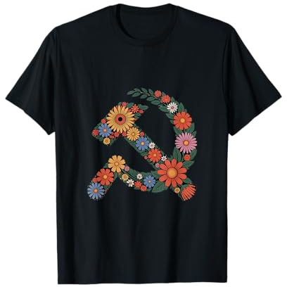Fleurs Faucille et Marteau T-Shirt