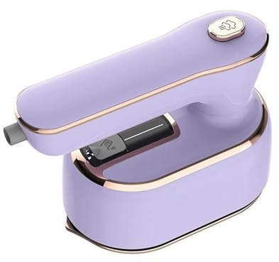 Handheld Mini-Dampfbügeleisen, Reinigungsmaschine, Eisen, tragbar, für Zuhause, auf Reisen, für nasses Bügeleisen, Reisebügeleisen (lila)