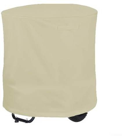 Housse résistante aux intempéries pour déchiqueteuse à bois - Protection optimale - Beige