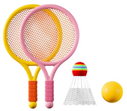 ECVGHD Ensemble de raquettes de badminton pour enfants - Pour sports d'intérieur et d'extérieur