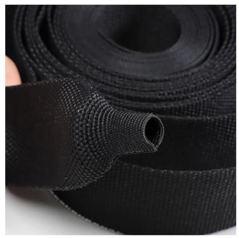 Guaina intrecciata termorestringente per cavi da 6 ~ 100 mm, isolamento ignifugo, protezione guaina in PET (diametro interno 100 mm, 8 metri)