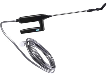 QUXVUIS Spruzzatore elettrico per piante da giardino Spruzzatore da giardino con tubo 3/5/8 m Strumenti per irrigazione del prato portatile con manico, Tipo 2