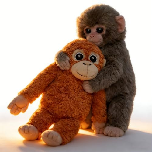 Generisch Protect Punch Monkey Plüschtier, Schutz-Punch-AFFE Plüschtier, AFFE Kuscheltier Stofftier Plüschtier Zum Kuscheln, Plüsch für Emotionale Unterstützung für Kinder Erwachsene