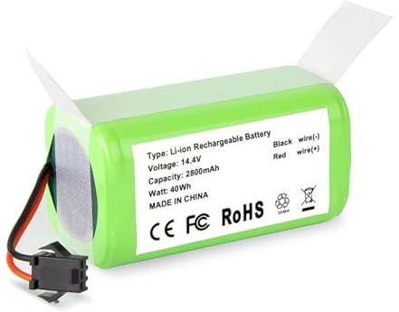 Batería de Repuesto Li-Ion 14.4V Alta Capacidad, Compatible con Cecotec Conga 950 990 1090 1790 3500 Deebot N79 N79S Eufy RoboVac Aspiradora Robot Repuestos