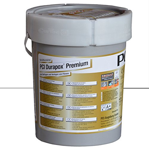 PCI Durapox Premium Mortier de résine réactive, seau de 5 kg, blanc brillant
