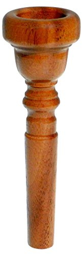 Rieger & Gräf TR1-1/2C Nuss Mundstück für Trompete (hochwertiges Allroundmundstück für Trompete aus geöltem Nussholz, mittelflacher Kessel- & mittelbreiter Rand mit 17 mm Innendurchmesser)