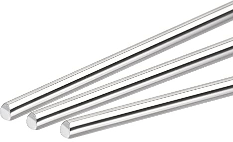 sourcing map 20 Stück 304 Metallstangen Garten 3mm x 100mm Metallstäbe | für DIY Handwerk Motorrad Deko Garten