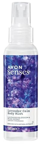 Avon Lavendel Avon Senses Body Mist - Lavendelblüte und Moschus, Lavendel, beruhigend, 5 Stück