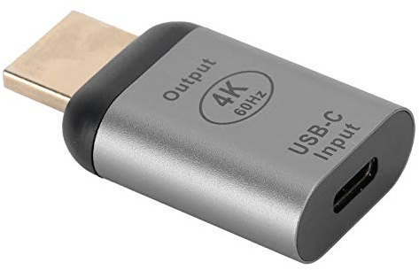Jopwkuin Adaptador USB C Hembra a HDMI Macho, Convertidor de Tipo C a HDMI Compatible con hasta 4K 60 Hz, Adaptador Tipo C Compatible con Efectos Visuales 3D, para Windows/Android/Os X