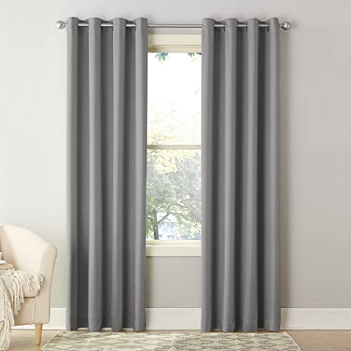 Sun Zero Barrow Energy Efficient Grommet Curtain Panel Pair 54 x 95