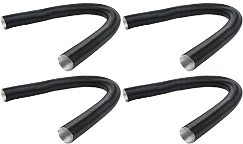 4 Pcs 42mm Ligne de Tuyau de Chauffage Automatique, Sortie D'admission D'air Échappement Étirement Ondulé Combustion Remplacement de Tuyau Flexible pour Eberspacher